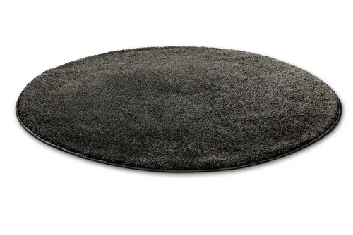 Wecon home Hochflor-Teppich Manta, rund, Ø 120 cm - Teppich in anthrazit mit 25 mm Höhe, robust und schallschluckend, ideal für Wohn- und Schlafzimmer.