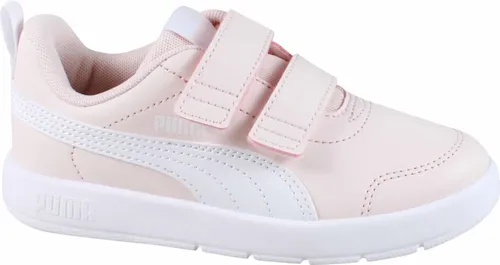 PUMA Courtflex V3 V PS Sneaker - Island Pink White, 35 EU - Trendige Sneaker für Kinder mit Klettverschluss, ideal für den Alltag und bequem zu tragen.