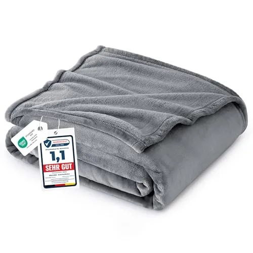 BEDSURE Kuscheldecke Flauschig - XL Fleecedecke für ultimativen Komfort - Kuscheldecke 150x200cm aus hochwertiger Mikrofaser, besonders weich und warm, ideal für kalte Nächte und vielseitig einsetzbar.