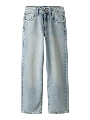 NAME IT Boy Jeans Straight Fit - Bequeme Jungenjeans - Stylische Straight Fit Jeans für Jungen mit Haken- und Reißverschluss. Aus 80% Baumwolle und 20% recycelter Baumwolle für umweltbewusste Mode. Ideal für jeden Tag!