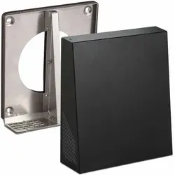 Lunos 040108 Außenhaube 1/HAZ-2 mit Schalldämmung - Lüftungstechnik mit effektiver Schalldämmung, ideal für ego und Nexxt Lüfter. Schützt vor Regen und Sturm, verhindert Kondensatbildung und sorgt für kontrollierte Abluft.