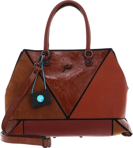 Gabs Leder Schultertasche Rioko Momu Sendai Bruciato Braun - Multifunktionale Schultertasche aus hochwertigem Leder mit veränderbarer Form. Ideal für stilbewusste Damen, die ihre Wertsachen übersichtlich verstauen möchten. Inklusive abnehmbaren Henkel und Schulterriemen.