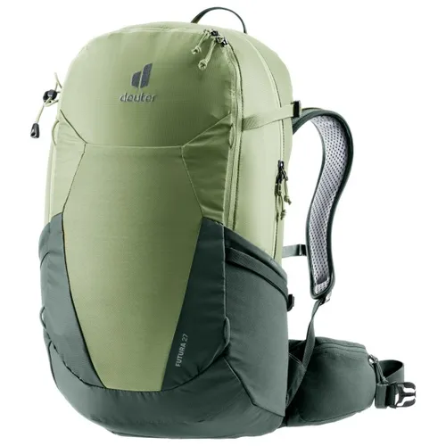 deuter Futura 27 Wanderrucksack, grove-ivy, 27 L - Wanderrucksack mit Aircomfort Netzrücken-System für maximale Belüftung und besten Tragekomfort. Ideal für lange Touren und ausgestattet mit einem Active-Comfort-Fit Rückensystem.