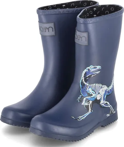 Rajn Gummistiefel Kinder Jungen Blau mit Dino-Design - Die Rajn Gummistiefel in Blau mit stylischem Dino-Design sind ideal für kleine Abenteurer! Rutschfeste Sohle und stabiler Schaft sorgen für Sicherheit und Komfort bei jedem Wetter.
