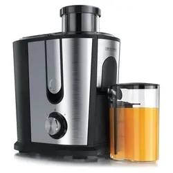 Arendo Zentrifugenentsafter 600 W - Zentrifugenentsafter für frische Säfte, 2 Geschwindigkeitsstufen, BPA-frei und mit Tropf-Stopp-Ausgießer für sauberes Arbeiten. Ideal für gesundheitsbewusste Genießer!