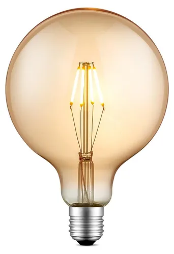 Home Sweet Home dimbare LED Carbon A E27 G125 4W 400Lm 2700K Amber