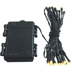 LED Lichterkette 24 LEDs mit Timer und grünem Kabel - warmweiß für Innen und Außen - Dekorative 24 LEDs Lichterkette mit Timer-Funktion für flexible Nutzung. Ideal für stimmungsvolle Beleuchtung innen und außen. Lange Leuchtdauer dank effizienter LED-Technik.