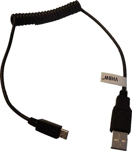vhbw Kabel USB-A auf Micro-USB kompatibel mit Nikon D5600 - Datenkabel, 100 cm Schwarz