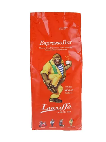Lucaffe der Pate 1kg Bohnen - Italienischer Espresso, 1 kg Bohnen, ohne künstliche Aromen und Konservierungsstoffe, ideal für vollmundigen Cappuccino und Espresso.