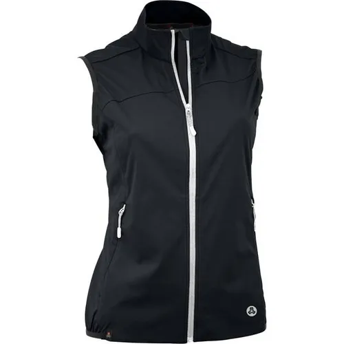 Maul Sport® Funktionsweste Entschenkopf 10.0 für Damen - Sportliche Softshellweste für Damen, wasserdicht und atmungsaktiv. Ideal für Wanderungen und den Alltag, mit Kinnschutz und praktischen Reißverschluss-Taschen.