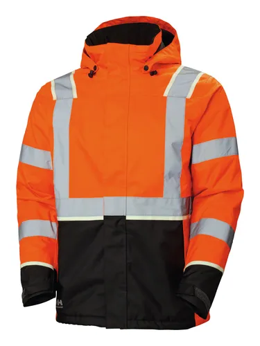 Helly Hansen Warn-Winterjacke, orange, Größe XL - Robuste Jacke für extreme Wetterbedingungen, ideal für Arbeit und Freizeit, schützt zuverlässig vor Kälte und Nässe.