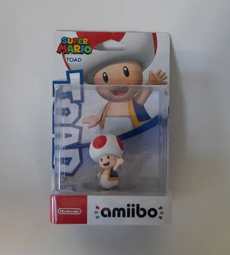 Nintendo Amiibo Super Mario Toad - Interaktive Spielfigur für Wii U - VR, Gaming Zubehör, bringt zusätzliche Spielinhalte und Funktionen in deine Spielewelt!