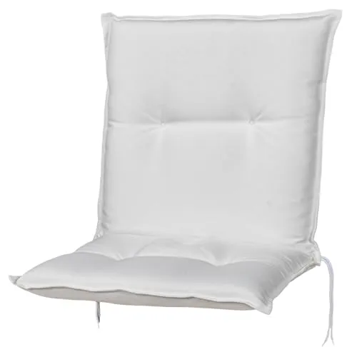 KETTtex 2320 Auflage Niederlehner Marbella weiß - Hochwertige Sitzpolsterauflage für Niederlehner, 100x50x8 cm, aus pflegeleichtem 100% Polyester für optimalen Komfort und Stil.