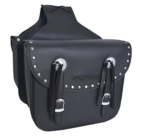 A-Pro Custom Motorcycle Biker Renforced Saddle Bag Luggage Chopper Saddle Bags