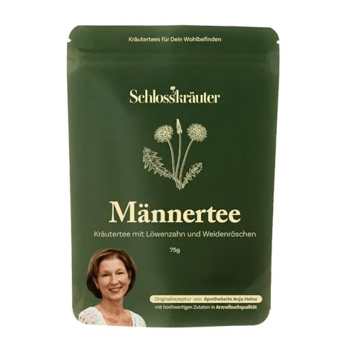 Männertee mit Weidenröschen und Löwenzahn - Prostata Tee für Männer - 100% natürlicher Kräutertee, der Prostata, Magen und Leber unterstützt. Mit entzündungshemmendem Weidenröschen und leberfreundlichem Löwenzahn.