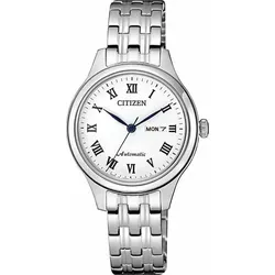 Damenuhr Citizen PD7131-83A - Elegantes Grau - Trendige Damenuhr aus Edelstahl mit Saphirglas und 5 atm Wasserdichtigkeit. Perfekt für stilbewusste Damen, die Wert auf Qualität und Design legen.