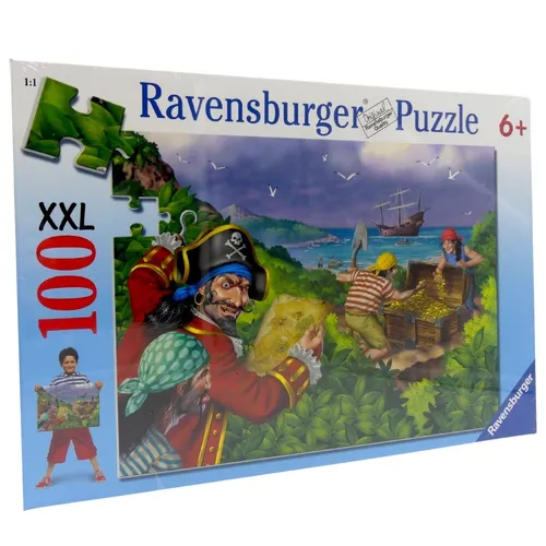 Ravensburger Puzzle Piraten Schatz XXL 100 Teile 36 x 49 cm NEU OVP