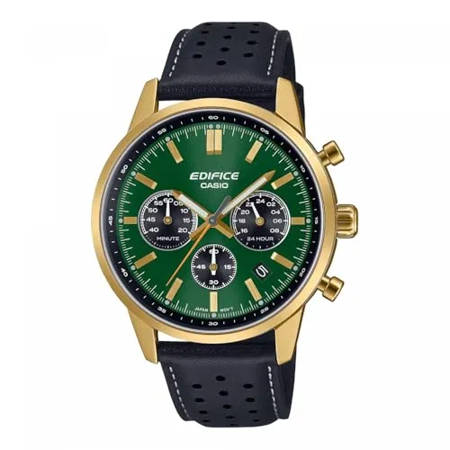 Casio Edifice Chronograph Herrenuhr Schwarz/Grün EFR-575CL-3AEF