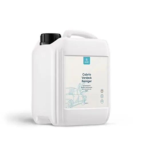 eco:fy Cabrio Verdeck Reiniger - Nachhaltiges Reinigungsmittel für alle Materialien - Cabriodachreiniger, lösemittelfrei und palmölfrei, effektiv gegen Dreck und Flecken, einfach in der Anwendung und 100% Made in Germany.