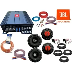 JBL Aktiv Set für VW Golf 7 VII bis 2021 - Komplettes Car-HiFi-Lautsprecher Set mit JBL Verstärker und Lautsprechern für besten Sound im VW Golf 7 VII. Einfach zu installieren, leistungsstark und anpassbar für ein unvergleichliches Klangerlebnis.