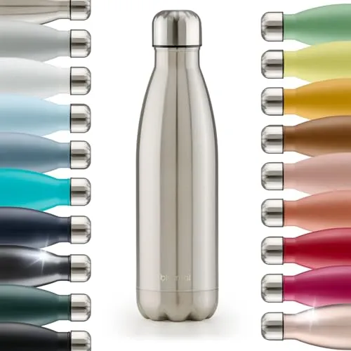 Blumtal Trinkflasche 750 ml Edelstahl - auslaufsichere Isolierflasche - BPA-freie Trinkflasche kalt & warm - doppelwandige Insulated Bottle - rostbeständige Isolierflasche Stainless Steel - Silber