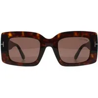 Tom Ford Brigitta FT1188 52E glÃ¤nzend dunkel havanna hellbraun Sonnenbrille