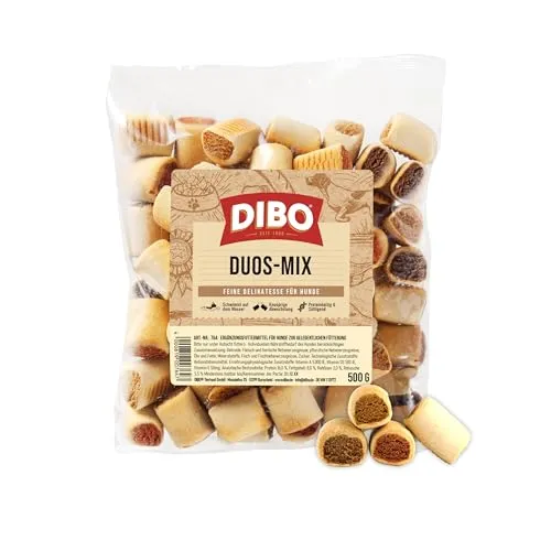 Duos-Mix, 500g-Beutel, Backwaren als gesunde, natürliche Ernährung für Hunde von DIBO, Hundefutter, Barf, B.A.R.F., Leckerli, Hundekekse