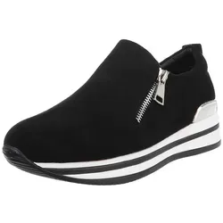 Ital-Design Trendiger Slipper mit Keilabsatz in Schwarz (89319003) - Stylische Wedge Sneakers in Größe 39 mit 4 cm Absatzhöhe. Ideal für einen komfortablen und modischen Auftritt. Perfekt für jeden Anlass!
