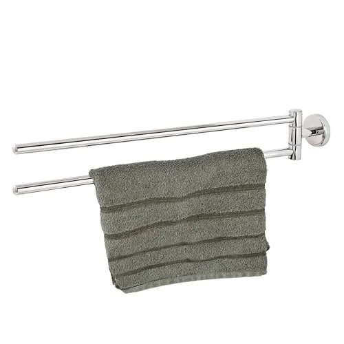 bremermann Handtuchstange LUCENTE - Eleganter Edelstahl-Handtuchhalter - Handtuchstangen aus hochglänzendem Edelstahl, schwenkbar und platzsparend - ideal für jedes Badezimmer!