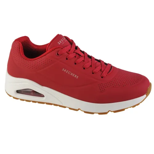 Skechers Herren Sneakers in Rot, Größe 46 EU - Herren-Sneaker aus hochwertigem Synthetic-Material, bequem und stylisch für den Alltag.