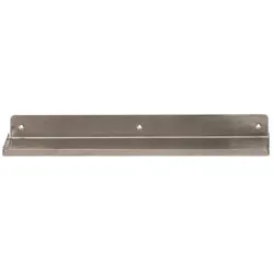 Ledge Wandregal 43 cm in gebürstetem Silber - Elegantes 43 cm Wandregal aus Eisen, ideal zur stilvollen Präsentation von Dekorationen und persönlichen Lieblingsstücken in jedem Raum.