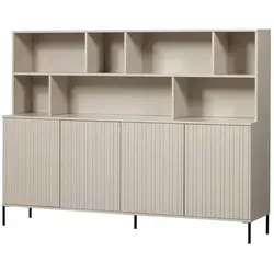 Wandschrank Gravure aus Kiefernholz, Dust - Wohnzimmerschrank aus hochwertigem Kiefernholz, der Stil und Funktionalität vereint. Ideal für Ordnung und Stauraum in jedem Raum, sorgt für eine elegante Atmosphäre.