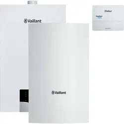 Vaillant ecoTEC plus VCW 20/26 CS Gas-Kombitherme Paket - Effizientes Heiz- und Warmwassersystem für Einfamilien- und Mehrfamilienhäuser. Inklusive witterungsgeführter Regelung und modernem Design für einfache Bedienung.