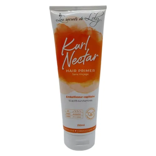 LES SECRETS DE LOLY Leave-in Frau Kurl Nectar - Natürlicher Leave-in für lockiges Haar, enthält 99,2% natürliche Inhaltsstoffe und bietet umfassenden Schutz vor Frizz und Umwelteinflüssen.