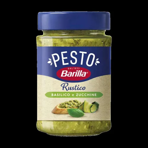 Barilla Pesto Rustico Basilico e Zucchine, 200 g