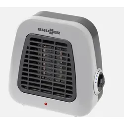 Brunner Kero 500W - Kompakter Heizlüfter für Wohnwagen - Elektroheizung für Räume bis 10 m², mit Thermostat und Überhitzungsschutz für sichere Wärmeverteilung. Ideal für Wohnmobile und Vorzelte.