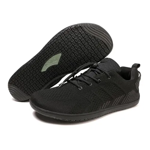 Freiluftkind Das Original Camino – Sportliche Sneaker Barfußschuhe (Schwarz/Gr. 43) – Unisex Barfußschuh für Bewegung und Dynamik - Stylische Barfuß Sneaker für maximale Bewegungsfreiheit. Die atmungsaktive Webstruktur sorgt für Komfort und ein angenehmes Fußklima. Ideal für Alltag und Sport – erlebe das natürliche Laufgefühl!