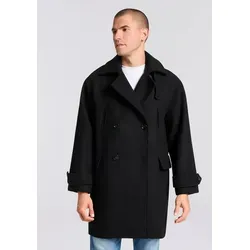 BOSS ORANGE Caban Cisabel Premium Damenmode Oversized Fit, mittellang schwarz M (38)