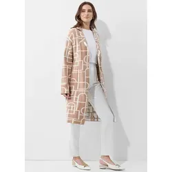 Alba Moda Kurzmantel Strickmantel braun 36