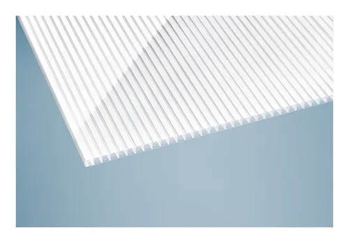 Deluxe Polycarbonat Hohlkammerplatte 980 x 6000 mm - Klar / Weiß - Polycarbonat Platte mit hervorragender Lichtdurchlässigkeit und isolierenden Eigenschaften, ideal für Gewächshäuser und Überdachungen.