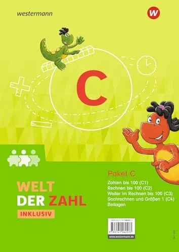 Welt der Zahl Inklusiv - Ausgabe 2021: Inklusionspaket C - Schulbücher mit Hefte C1 bis C4, speziell für inklusive Bildung, fördern die individuelle Lernentwicklung von Schülern.