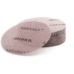 MIRKA ABRANET Schleifscheiben Ø 150 mm Grip P360 - VPE: 25 Stück - Zubehör für Elektrowerkzeug: Nahezu staubfreies Schleifen dank innovativer Netzstruktur, ideal für Lacke und Kunststoffe, sorgt für ein saubereres und gesünderes Arbeitsumfeld.