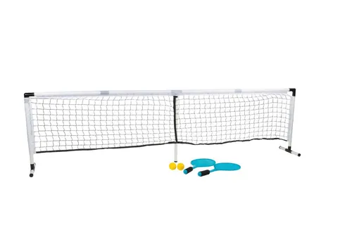 Scatch Set mit Tennisnetz und Schlägern - Tennisnetz-Kombiset für Badminton und Street-Tennis, einfach aufzubauen und ideal für unterwegs – Spaß für die ganze Familie!