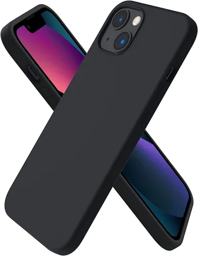 iPhone 13 Silikon Case 6,1 - Flüssig Schwarz Vollschutz Hülle - Robuste Handyhülle für das iPhone 13, bietet optimalen Schutz und stilvolles Design. Ideal für Erwachsene, in zeitlosem Schwarz und für jeden geeignet.
