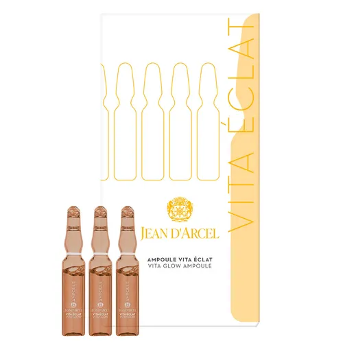 JEAN D'ARCEL AMPOULE VITA ÉCLAT - Vitamin C Glow Ampullen - Gesichtsmasken & Gesichtskuren für reife Haut, die sofortige Strahlkraft verleihen und Falten sichtbar reduzieren. Made in Germany, ideal für eine straffere Hautstruktur.