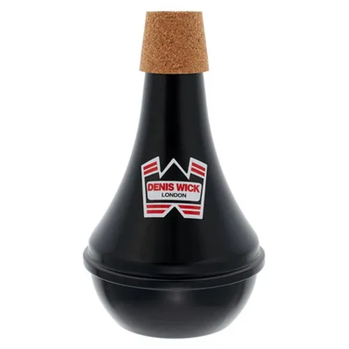 Denis Wick Trompetendämpfer, Straight Praxis schwarz - Dämpfer für Trompete und Kornett, aus leichtem Aluminium mit schalldämmendem Polyesterüberzug für geräuscharmes Üben.