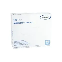 MaiMed® Beard Bartschutz 75013 , 1 Packung = 100 Stück, weiß