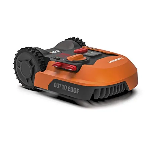 WORX WR155E Landroid L2000 Mähroboter - Perfekter Rasen für große Gärten - Mähroboter für Gärten bis 2000 m² mit intelligentem Zeitplan und WLAN-Steuerung. Mäht bis zum Rand für einen perfekten Rasen und erleichtert die Rasenpflege.