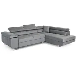 COMFORTINO FURNITURE Ecksofa PASTI mit Schlaffunktion - Sofas & Couches: L-förmiges Design mit Schlaffunktion und integriertem Bettkasten für maximalen Komfort und Stauraum – ideal für moderne Wohnzimmer.