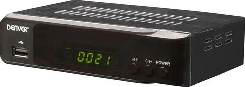 Denver DVBS-206HD Sat-Receiver - TV-Receiver mit Unterstützung für H.264, MPEG1, MPEG2 und MPEG4, bietet hervorragende Bildqualität und einfache Bedienung für Ihr Fernseherlebnis.